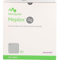 Mepilex Ag Schaumverband 10x10 cm Steril null