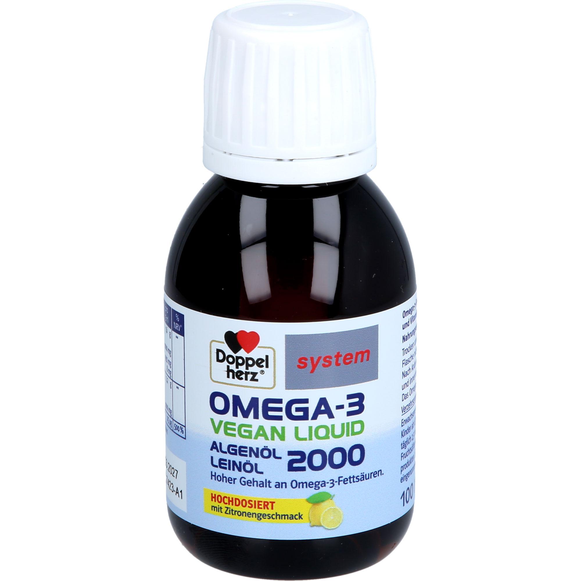 Doppelherz Omega-3 Vegan Liquid 2000 System 100 ml Queisser Pharma bei onfy.de kaufen 19294576