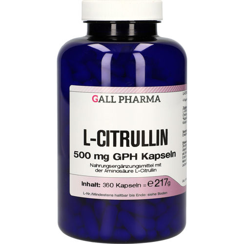 L-Citrullin 500mg Gph Kapseln 360 St Hecht-Pharma bei onfy.de kaufen 07012845