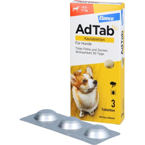 Adtab 225mg Hund 5.5-11kg 3 St Elanco Deutschland Gmbh bei onfy.de kaufen 18752657