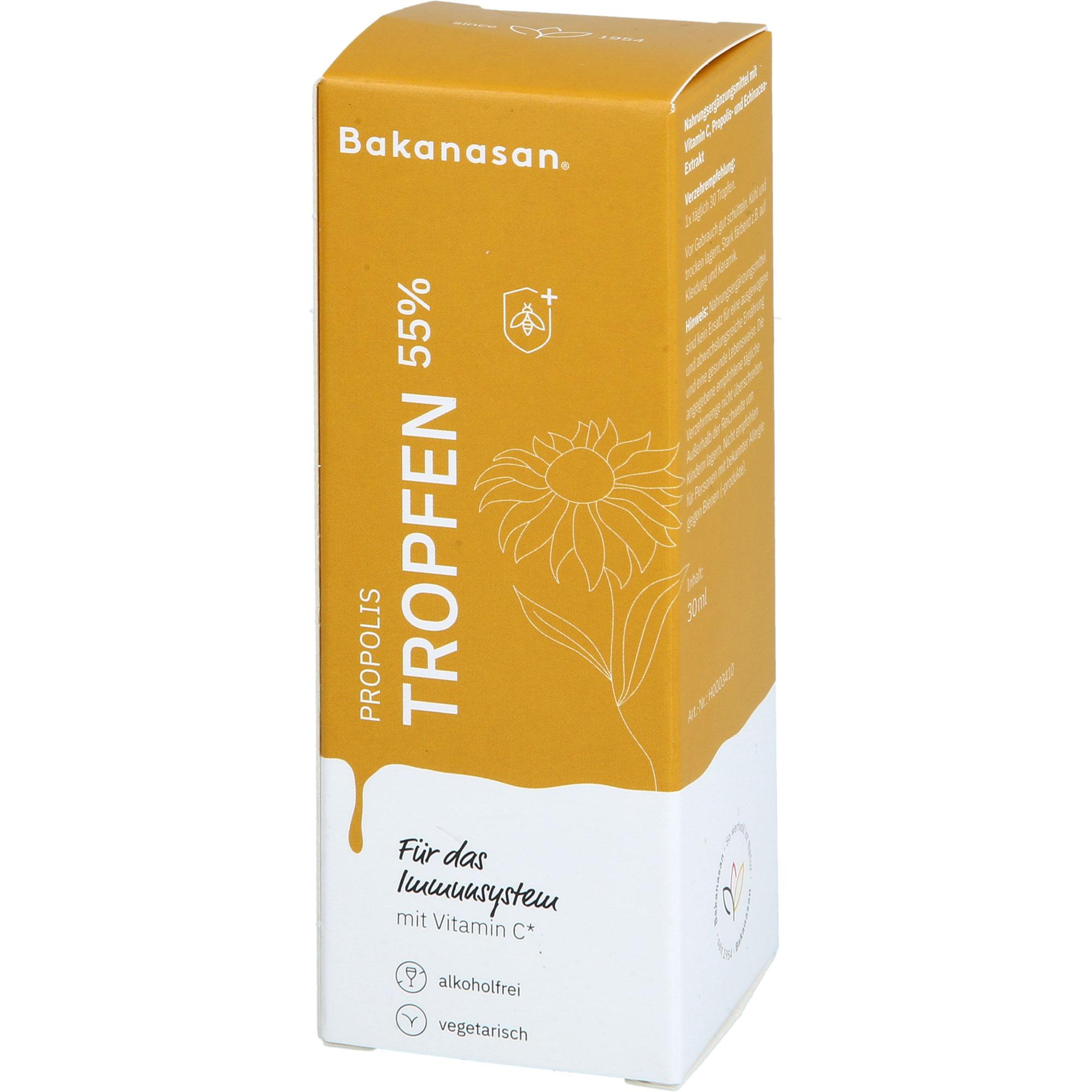 Bakanasan Propolis Tropfen 55% 30 ml Hansa Naturheilmittel bei onfy.de kaufen 19714268
