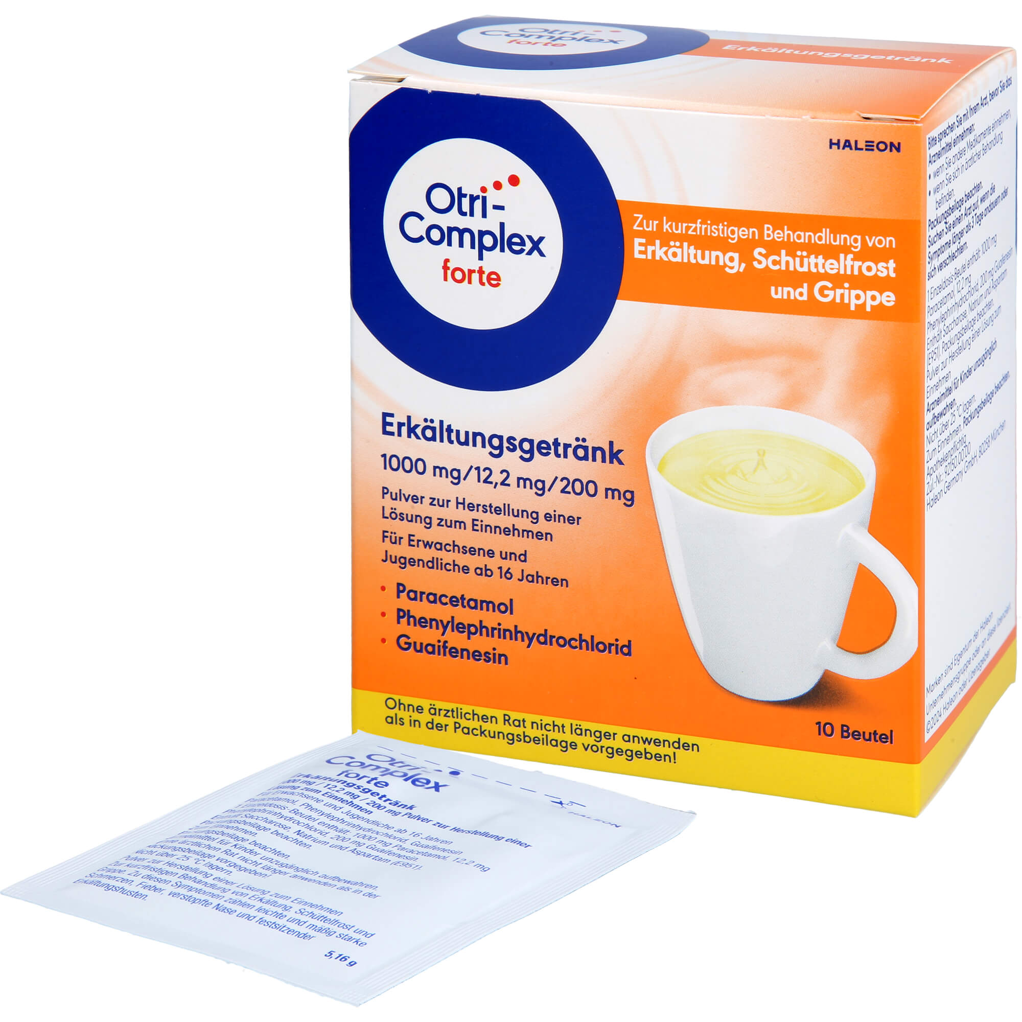 Otricomplex Forte Erkältungsgetränk1000/12.2/200mg 10 St Haleon Germany bei onfy.de kaufen 19077809
