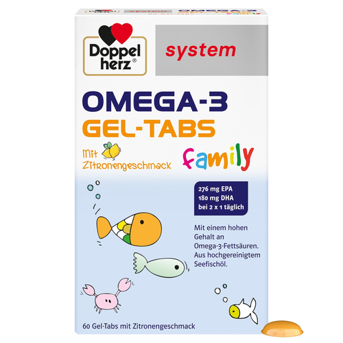 Doppelherz Omega-3 Family Gel-Tabs System 60 St Queisser Pharma bei onfy.de kaufen 12351236