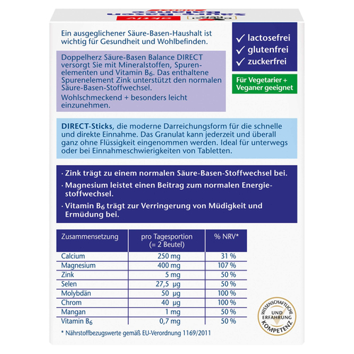 Doppelherz Säure-Basen Balance Direct 20 St Queisser Pharma bei onfy.de kaufen 06195714