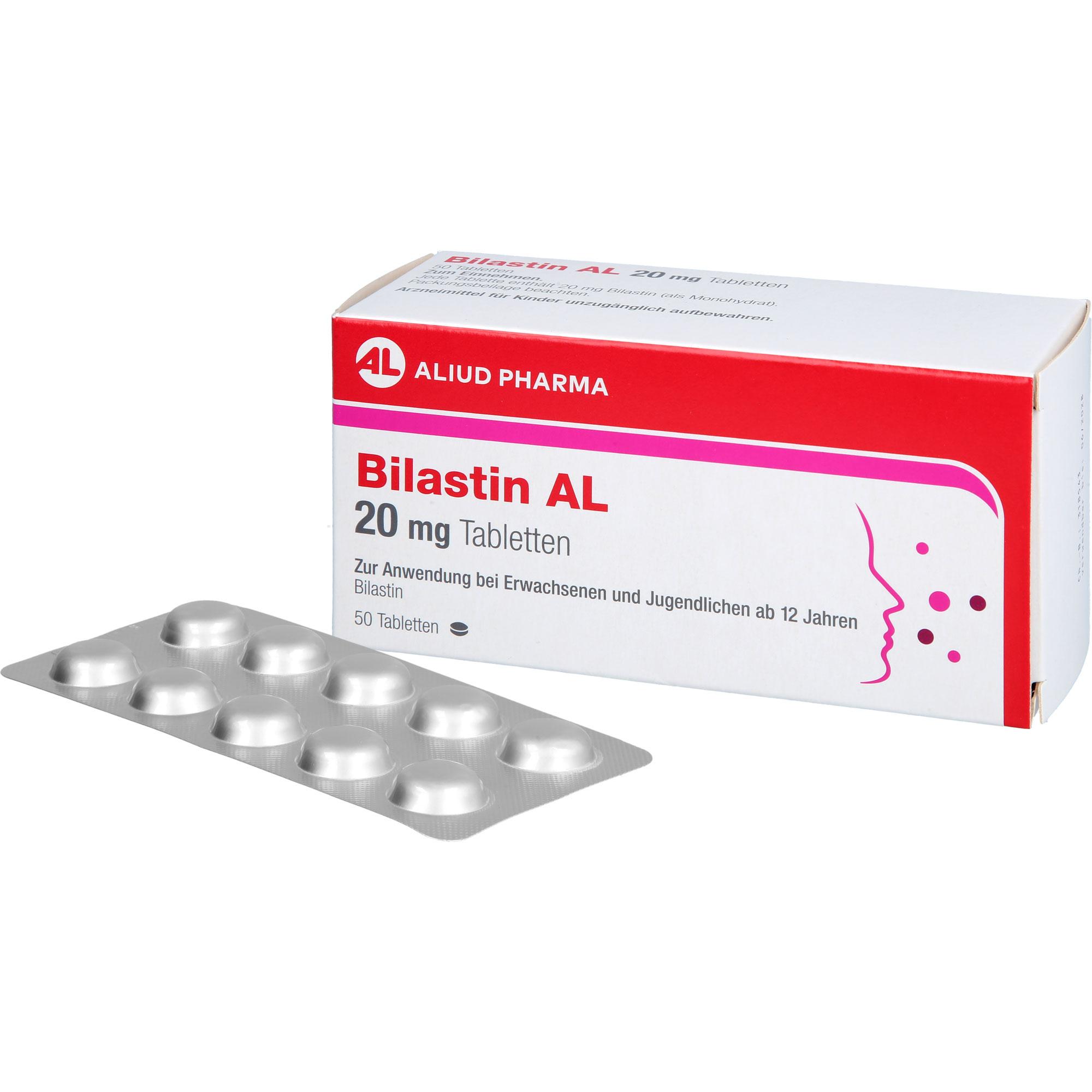 Bilastin Al 20 mg Tabletten 50 St ALIUD Pharma bei onfy.de kaufen 19752843