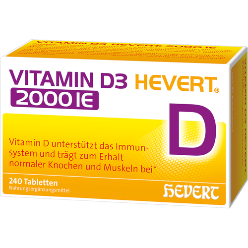 Vitamin D3 Hevert 2000 Ie 240 St Hevert-Arzneimittel bei onfy.de kaufen 20167937