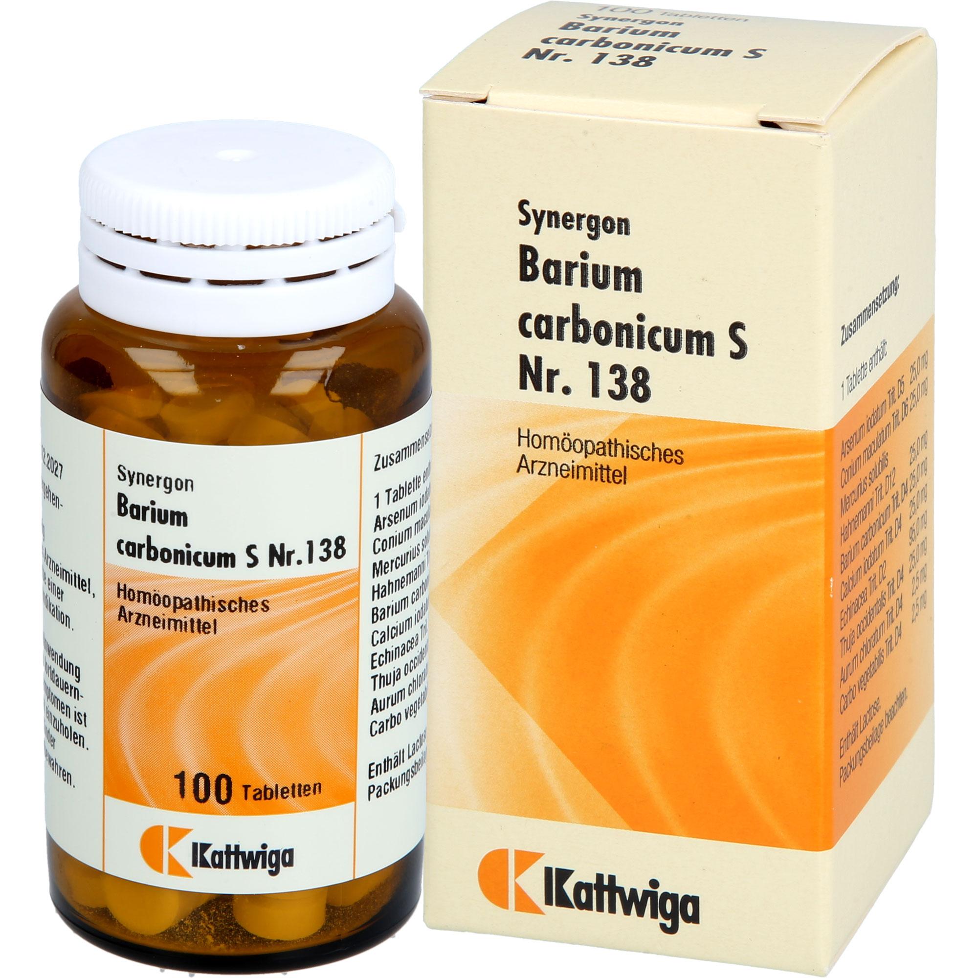Synergon Barium Carbonicum S Nr. 138 100 St Kattwiga Arzneimittel bei onfy.de kaufen 18387382