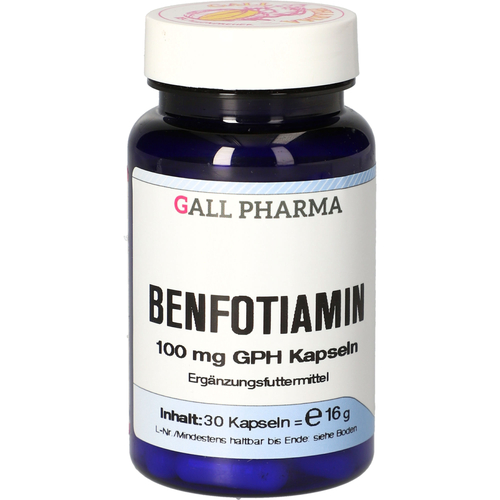 Benfotiamin 100 mg Gph Kapseln Vet 30 St Leitner Lifecare bei onfy.de kaufen 19248300