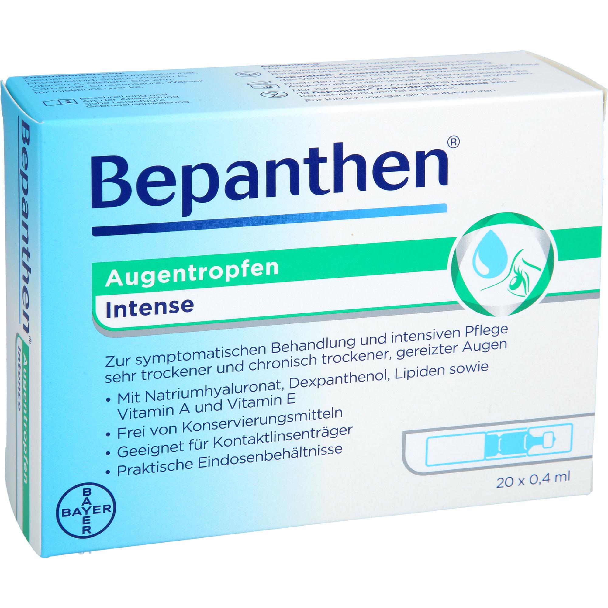 Bepanthen Augentropfen Intense 20x0.4 ml Bayer Vital bei onfy.de kaufen 18879004