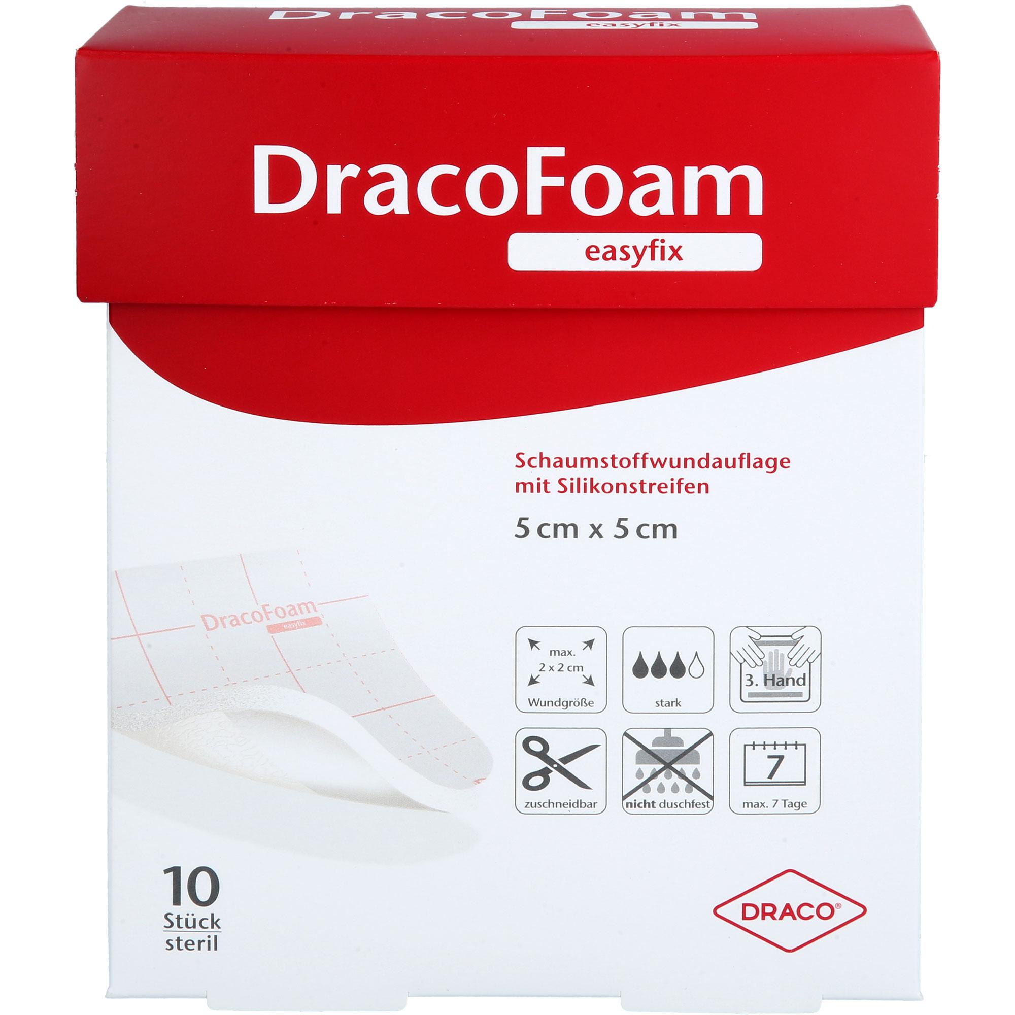 Dracofoam Easyfix Schaumstoff Wundauflage 5x5cm null