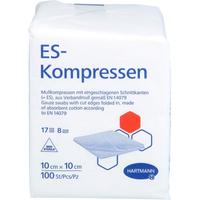 Es-Kompressen Unsteril 10x10 cm 8Fach null