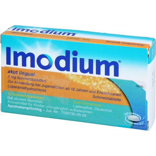 Imodium Akut Lingual Schmelztabletten 12 St kohlpharma bei onfy.de kaufen 19891444