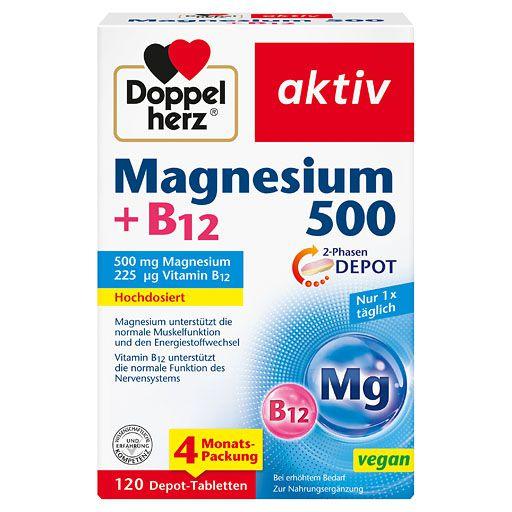 Doppelherz Magnesium 500+b12 2-Phasen Depot null