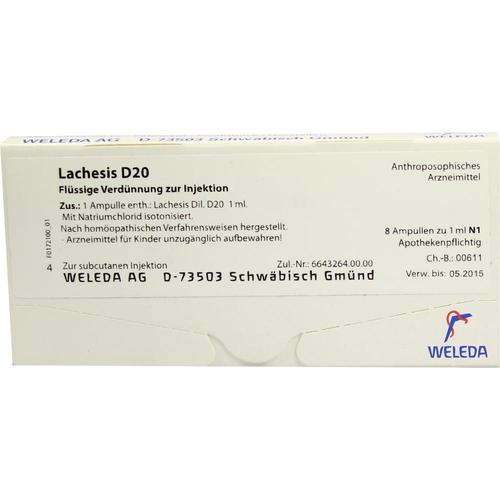 Lachesis D20 8x1 ml WELEDA bei onfy.de kaufen 01623625