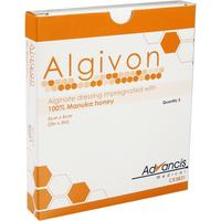 Algivon 5x5cm Honig-Wundauflage null