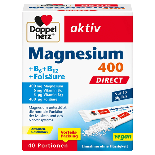 Doppelherz Magnesium + B Vitamine Direct 40 St Queisser Pharma bei onfy.de kaufen 11616135