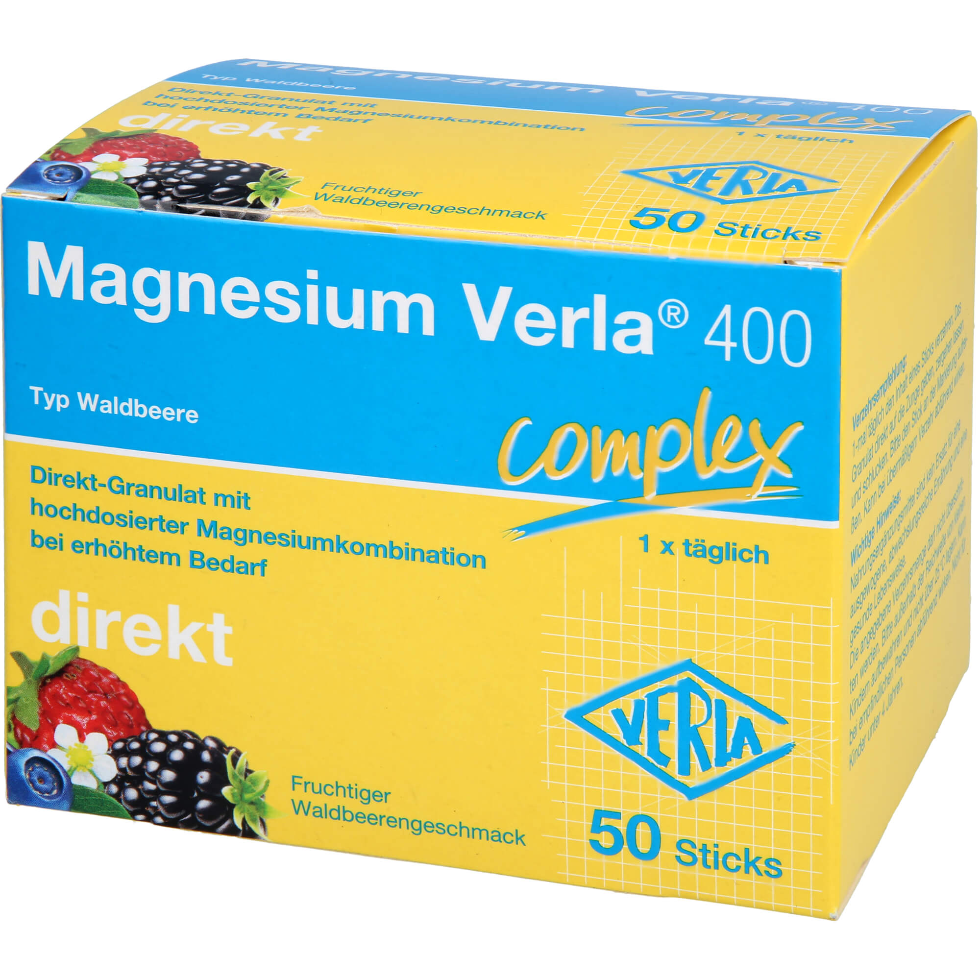 Magnesium Verla 400 Waldbeere Direkt-Granulat 50 St Verla-Pharm Arzneimittel bei onfy.de kaufen 18774179