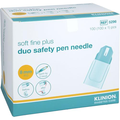 Klinion Soft Fine Plus Duosafety Penneedle 30G 8Mm 100 St Mediq Deutschland bei onfy.de kaufen 19166619