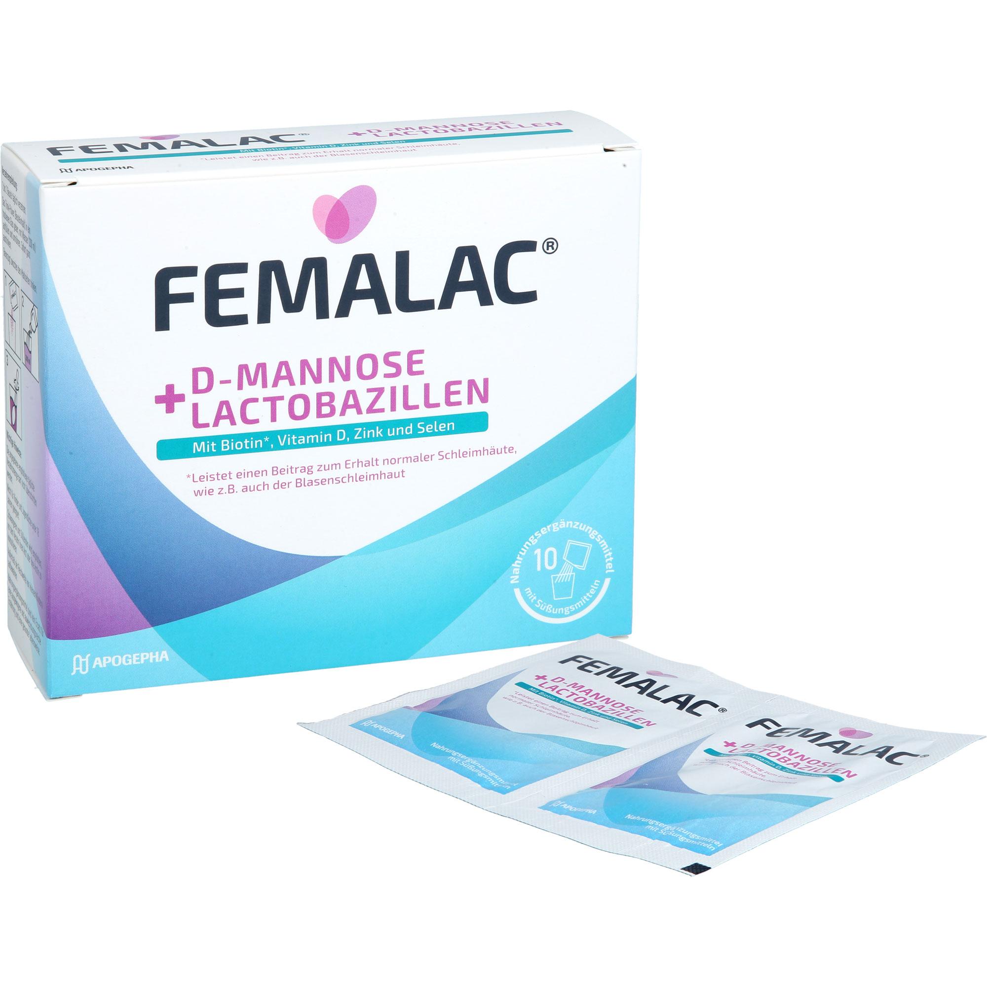 Femalac D-Mannose + Lactobazillen 10 St APOGEPHA Arzneimittel bei onfy.de kaufen 19820869