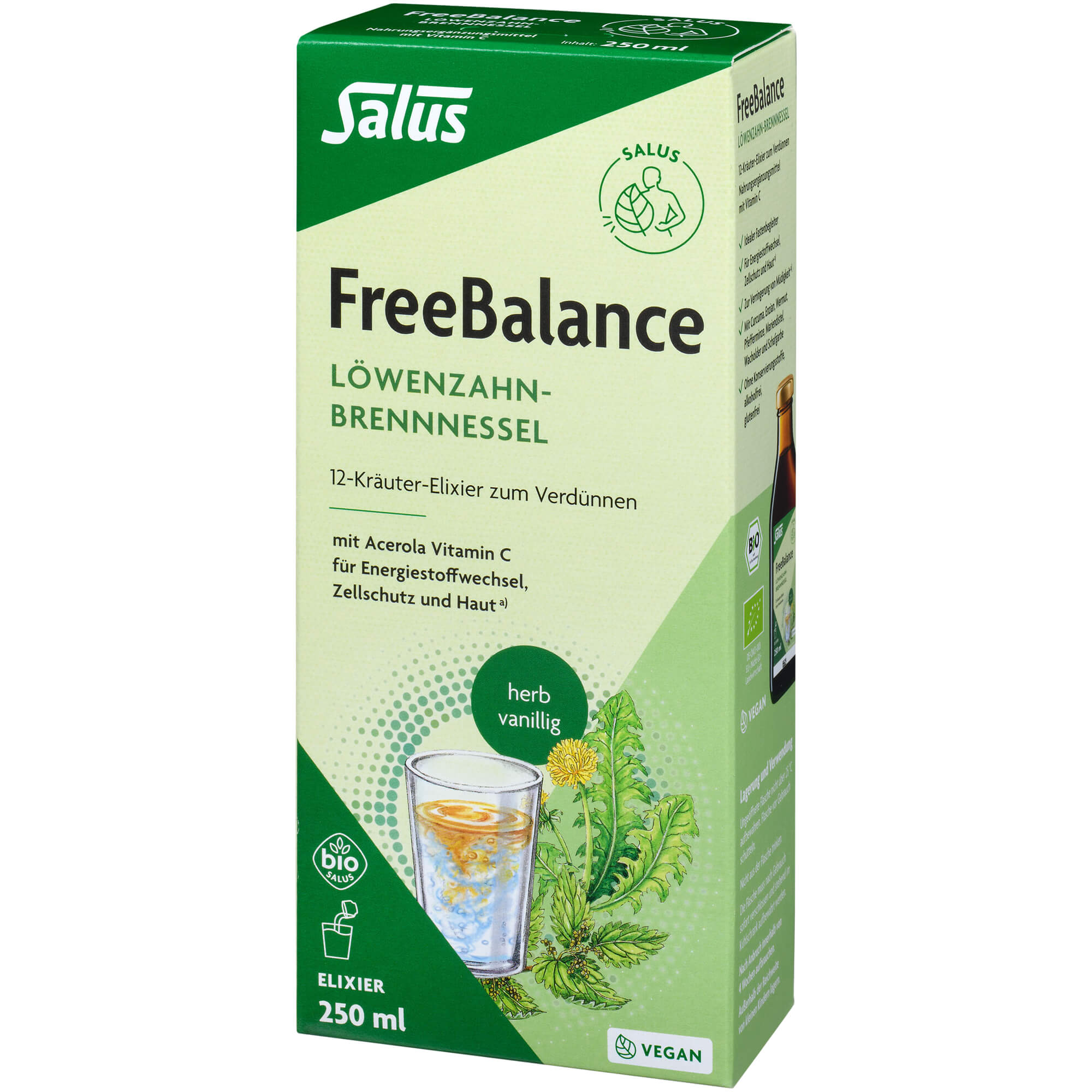 Freebalance Löwenzahn-Brennnessel Elixier Bio 250 ml SALUS Pharma bei onfy.de kaufen 18893004