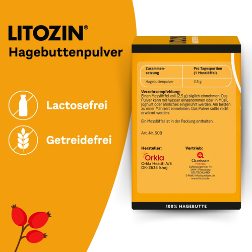 Litozin Hagebuttenpulver 130 g Queisser Pharma bei onfy.de kaufen 11523155