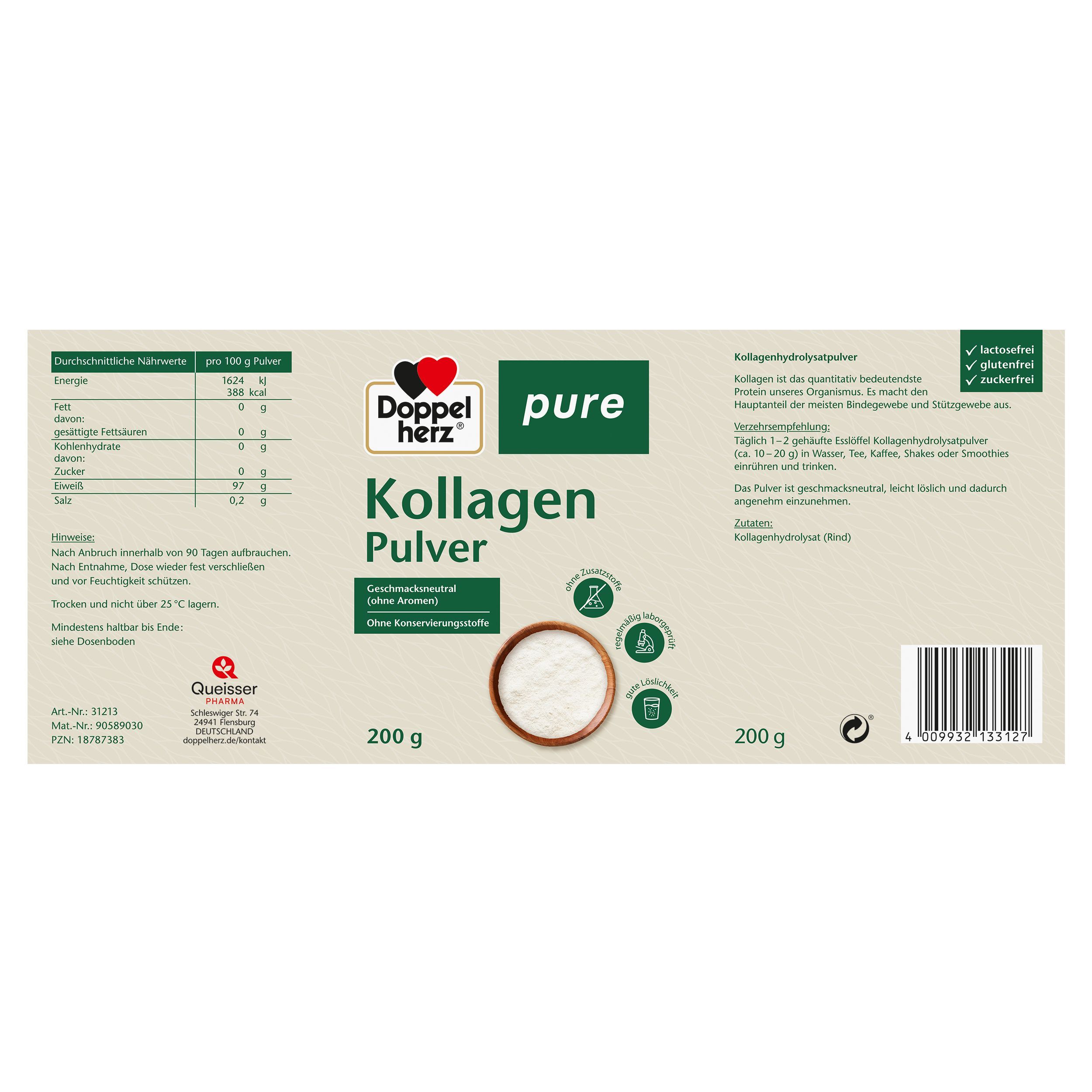 Doppelherz Kollagenpulver Pure 200 g Queisser Pharma bei onfy.de kaufen 18787383