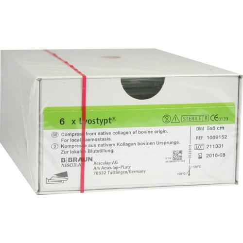 Lyostypt 5x8cm Kollagen Haemostyptikum Vlies 6 St B. Braun Melsungen bei onfy.de kaufen 00811968