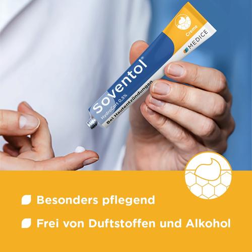 Soventol HydroCort 0.5% Creme bei akuten Hautentzündungen  30 g MEDICE Arzneimittel Pütter bei onfy.de kaufen 04465138