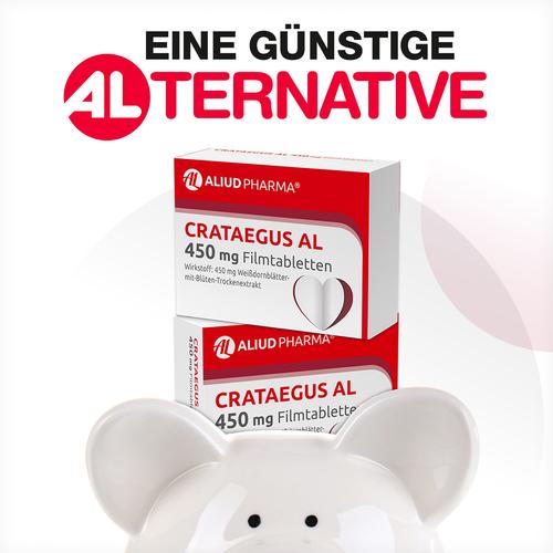 Crataegus Al 450mg Filmtabletten 50 St ALIUD Pharma bei onfy.de kaufen 00013178