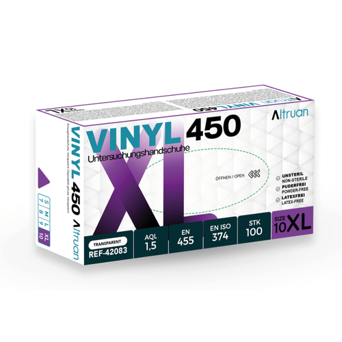 Altruan Vinyl450 Untersuch. Unst Latexfr Puderf Xl 100 St BINGOLD bei onfy.de kaufen 20114562