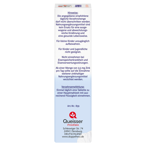 DOPPELHERZ für IHN system Tabletten 30 St 30 St Queisser Pharma bei onfy.de kaufen 10131861