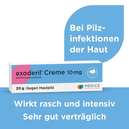 Exoderil Creme die Rettung bei Pilzinfektionen der Haut 20 g MEDICE Arzneimittel Pütter bei onfy.de kaufen 03043837