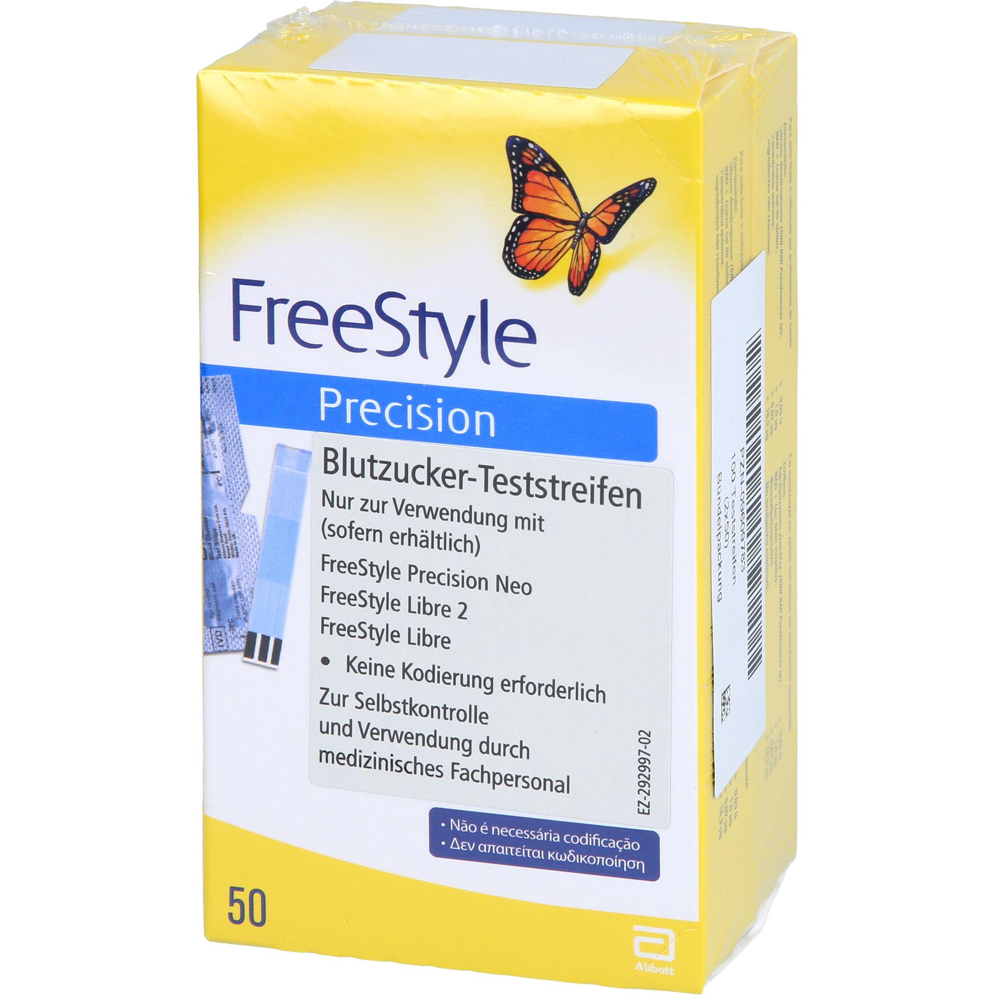 Freestyle Precision Blutzuckerteststreifen 100 St Abbott bei onfy.de kaufen 19399921
