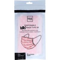 Blnk Disposable Kids Mask Type Iir - Pink Hearts