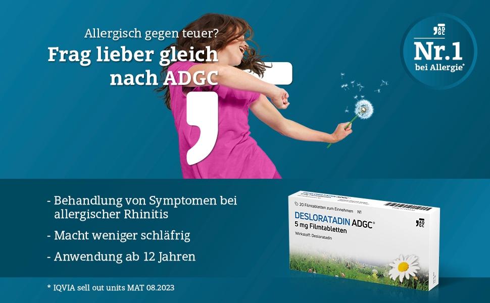 Desloratadin Adgc 5 mg Filmtabletten 50 St Zentiva Pharma bei onfy.de kaufen 17145949