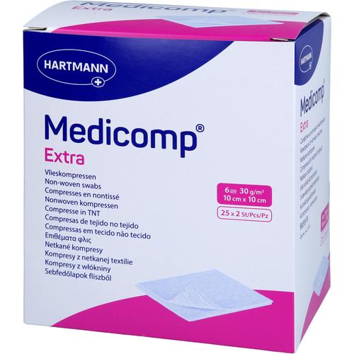 Medicomp Extra Vlieskomp.steril 10x10 cm 6Fach 25x2 St B2B Medical bei onfy.de kaufen 20085317