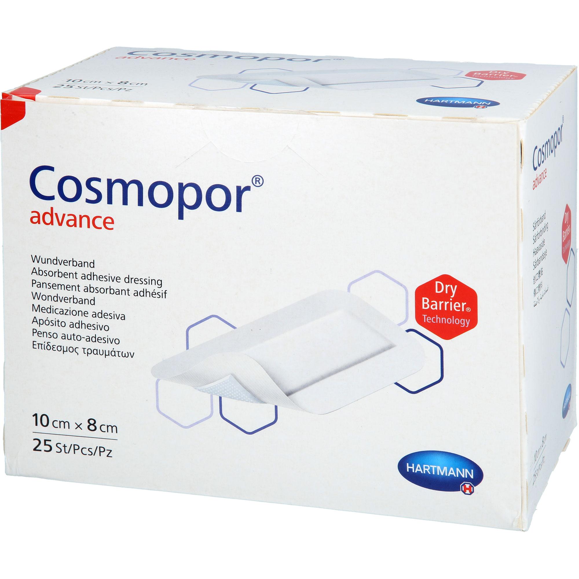 Cosmopor Advance Wundverband 8x10 cm 25 St kohlpharma bei onfy.de kaufen 19665831