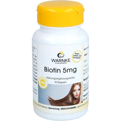 Biotin 5mg 90 St Warnke Vitalstoffe bei onfy.de kaufen 17848361