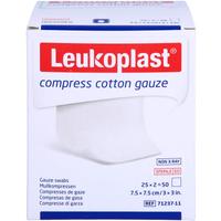 Leukoplast Compress Cotton Gauze Ste 7.5x7.5 12F null