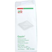 Gazin Mullkomp.5x5 cm Unsteril 8Fach Op