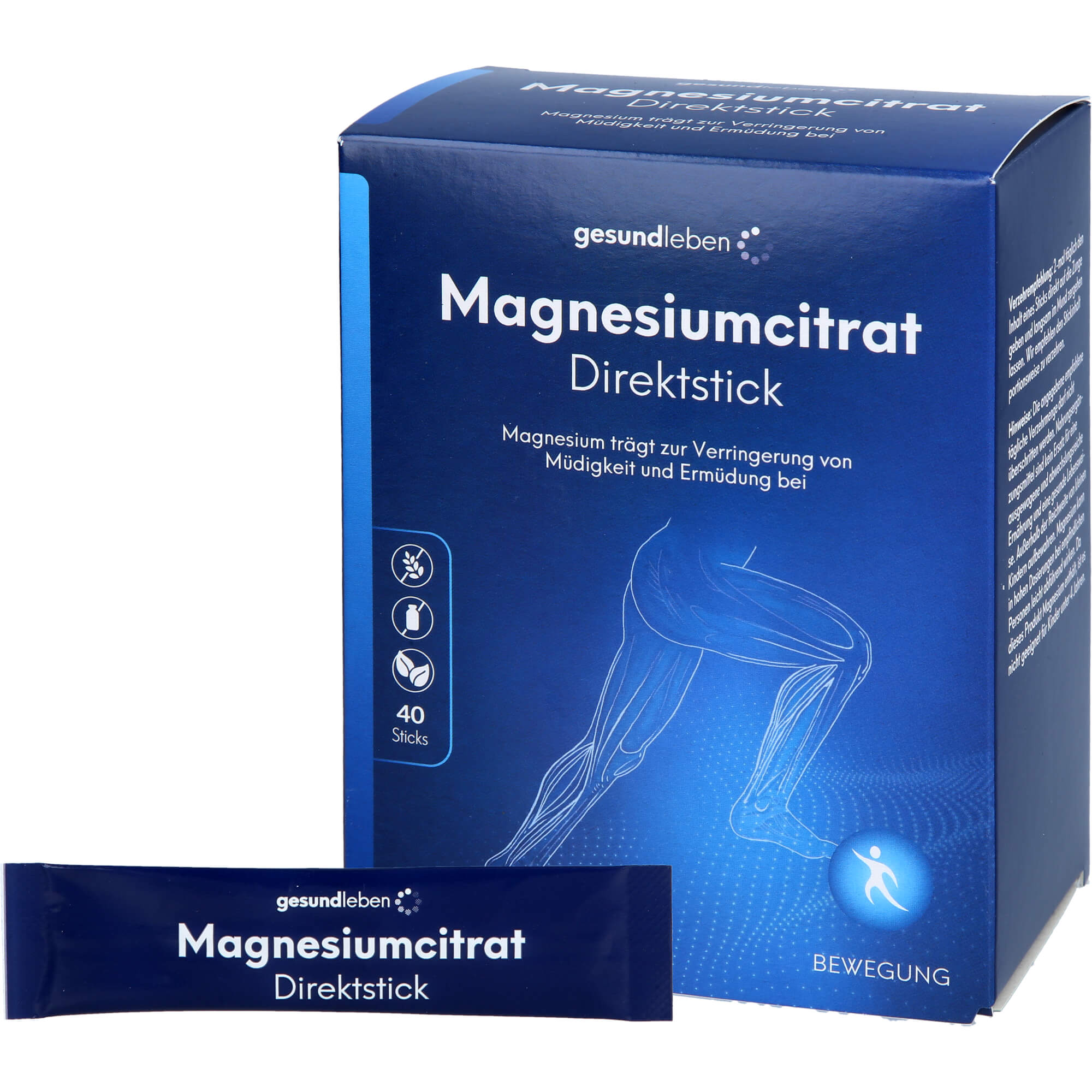 Gesund Leben Magnesiumcitrat Direktstick 40x1.55 g Alliance Healthcare Deutschland bei onfy.de kaufen 19198105