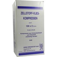 Zellstoff Vlies-Kompressen 6x8cm Steril