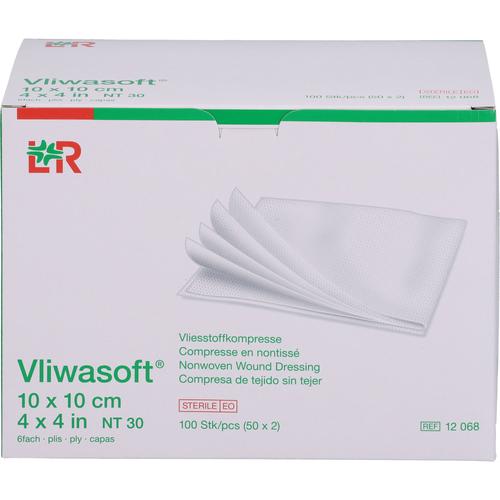 Vliwasoft Vlieskompressen Steril 10x10 cm 6L. 50x2 St Crosp Medical bei onfy.de kaufen 19377227