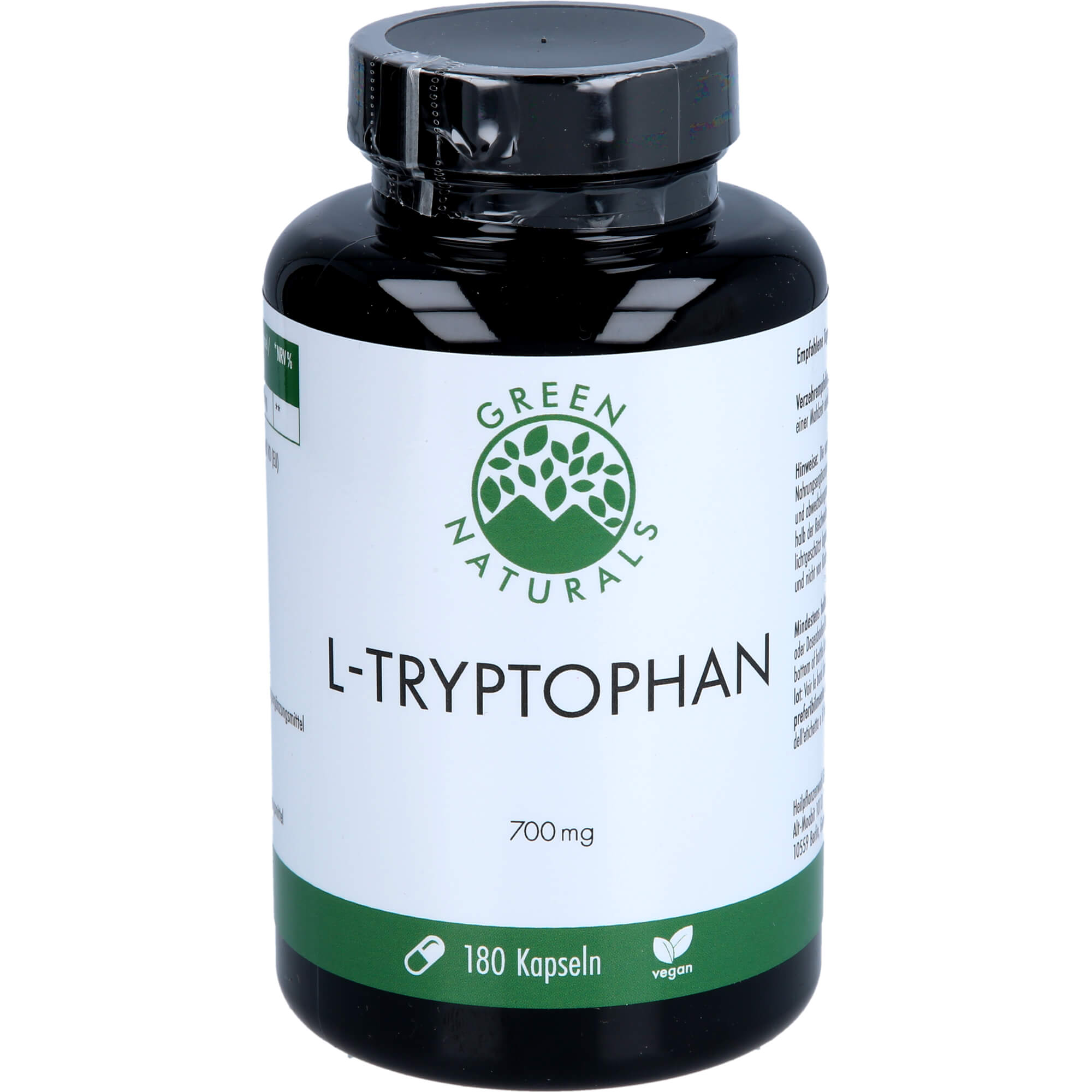 Green Naturals L-Tryptophan 700mg Hochdosis Vegan null