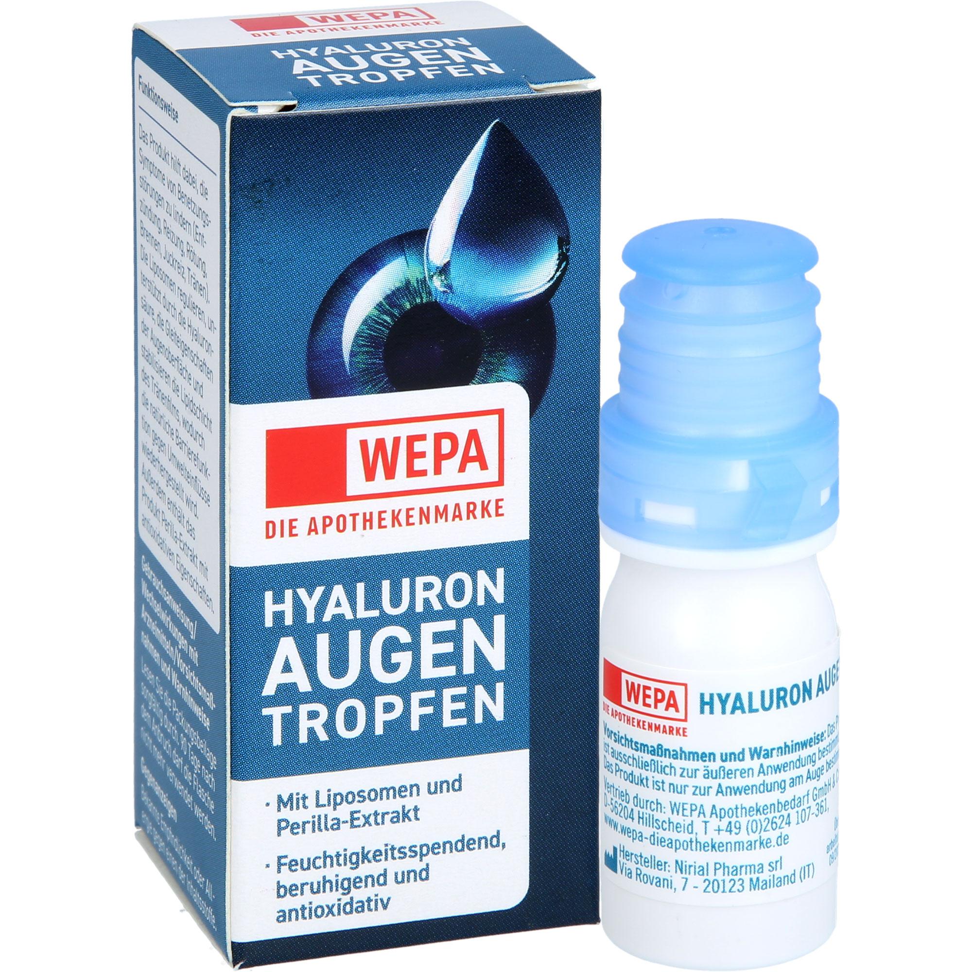 Wepa Hyaluron Augentropfen 10 ml WEPA Apothekenbedarf bei onfy.de kaufen 19378528