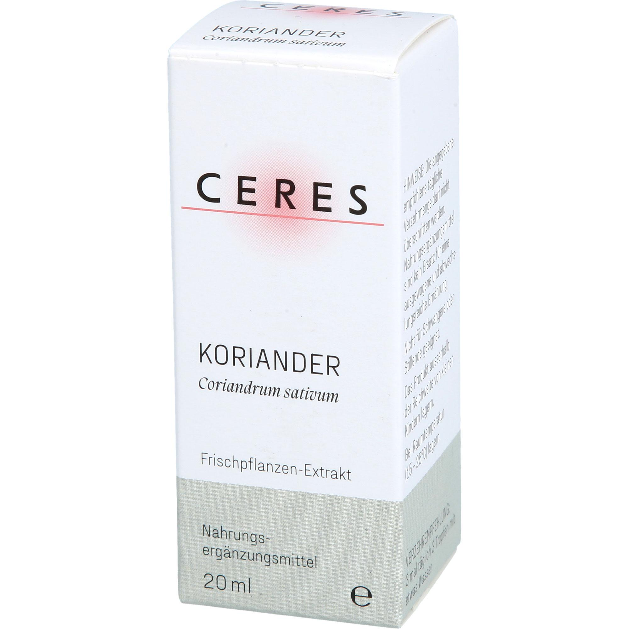Ceres Koriander Coriandrum Sativum Extrakt 20 ml CERES Heilmittel bei onfy.de kaufen 19209174