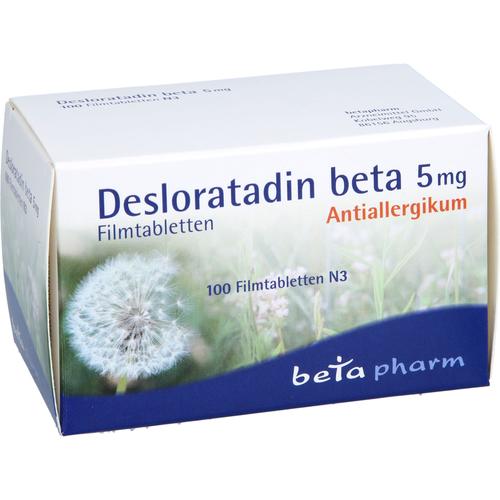 Desloratadin Beta 5 mg Filmtabletten 100 St betapharm Arzneimittel bei onfy.de kaufen 17895797