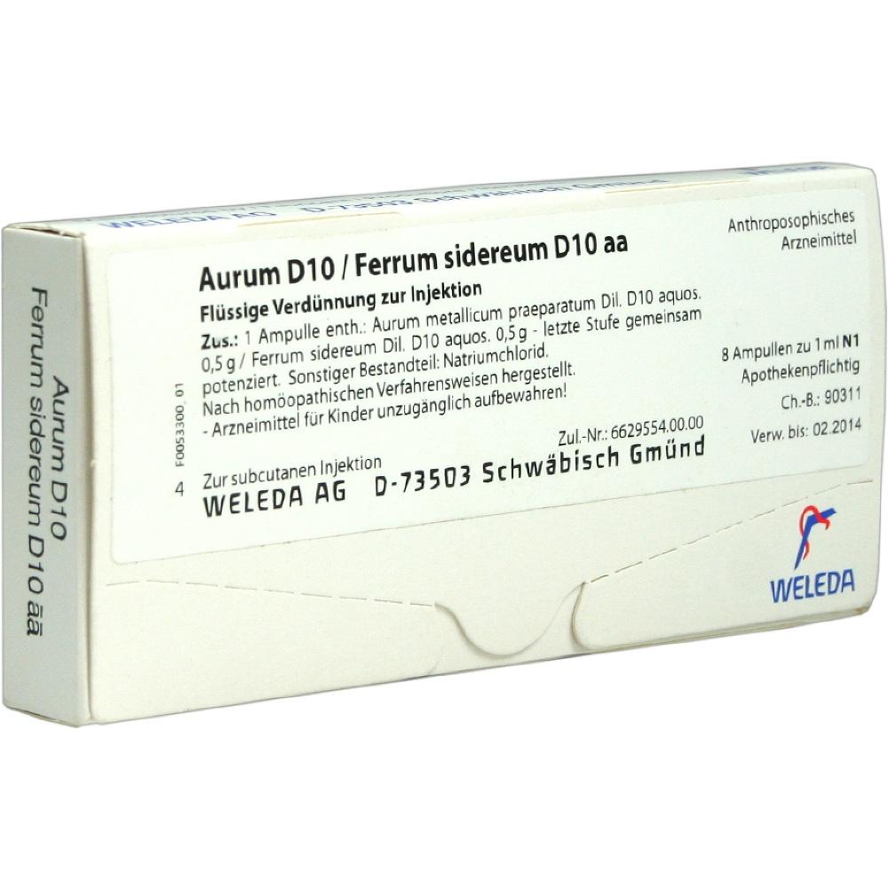 Aurum D10 Ferr Sid D10 8x1 ml WELEDA bei onfy.de kaufen 01619150