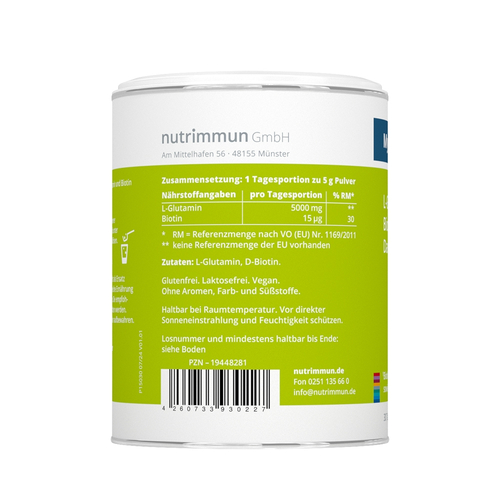 Mybiotik Glutamin 5000 150 g nutrimmun bei onfy.de kaufen 19448281