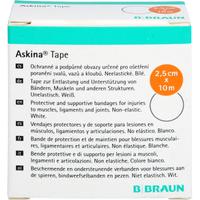 Askina Tape 10mx2.5cm Weiss Unelast Tapepflaster null